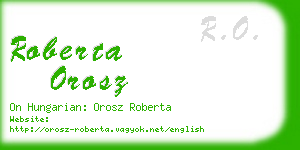 roberta orosz business card